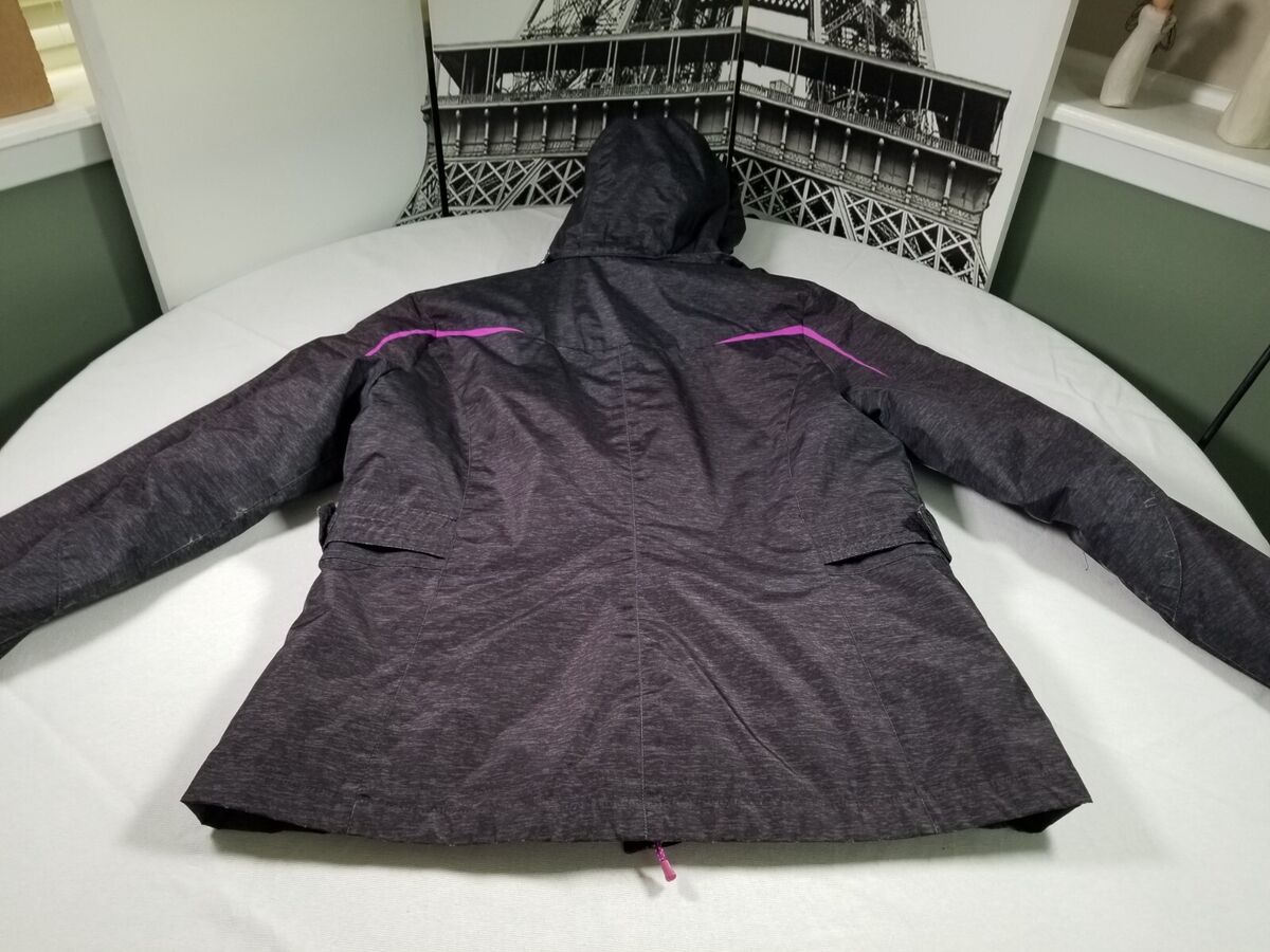 ZX ZeroXposur Coat Womens Medium Black Hooded Jacket Outdoor ZX ZeroXposur Coat Womens Medium Black Hooded Jacket Outdoor
