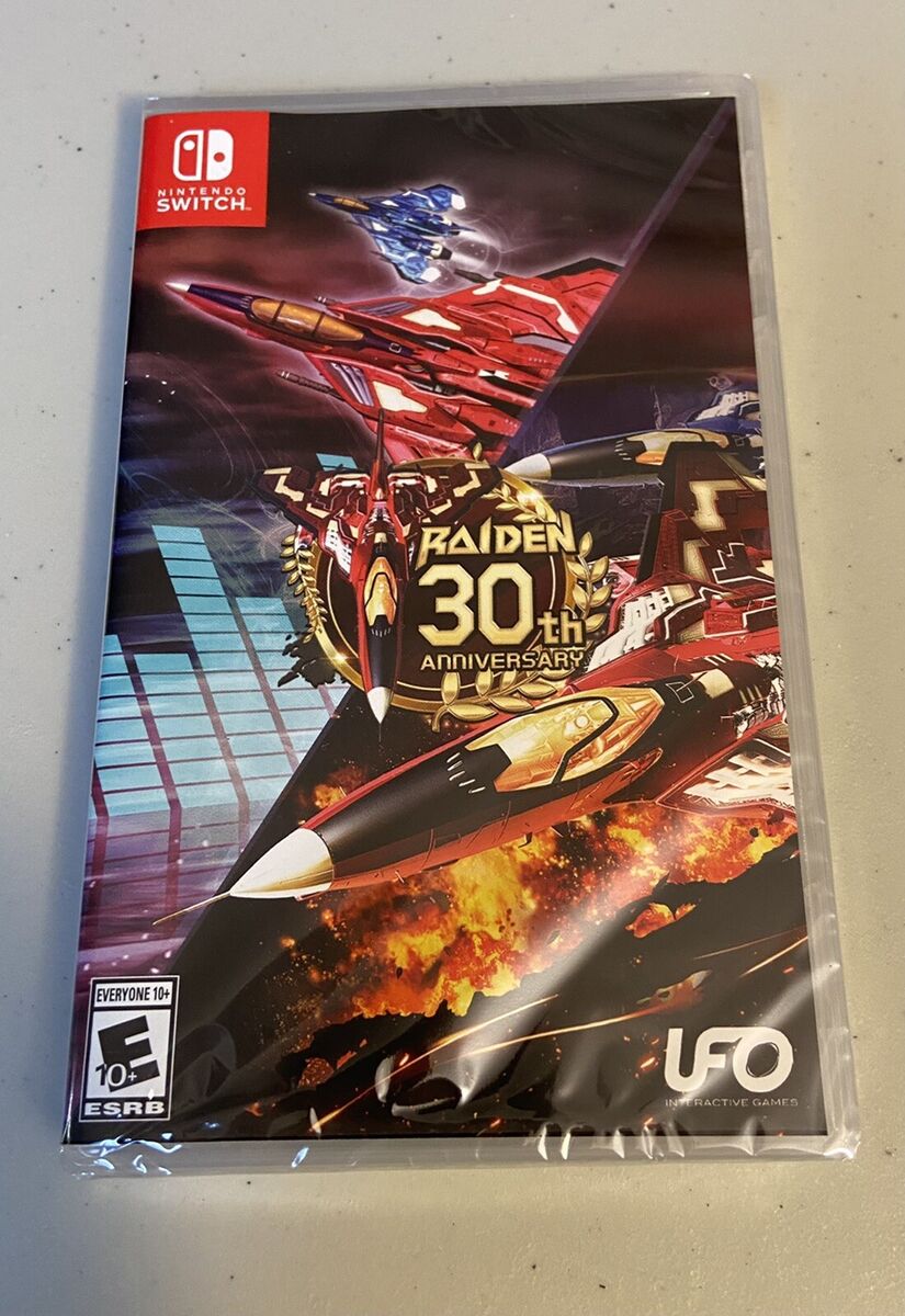 Ultra Rare Raiden 30th Anniversary Nintendo Switch Brand New Factory Sealed