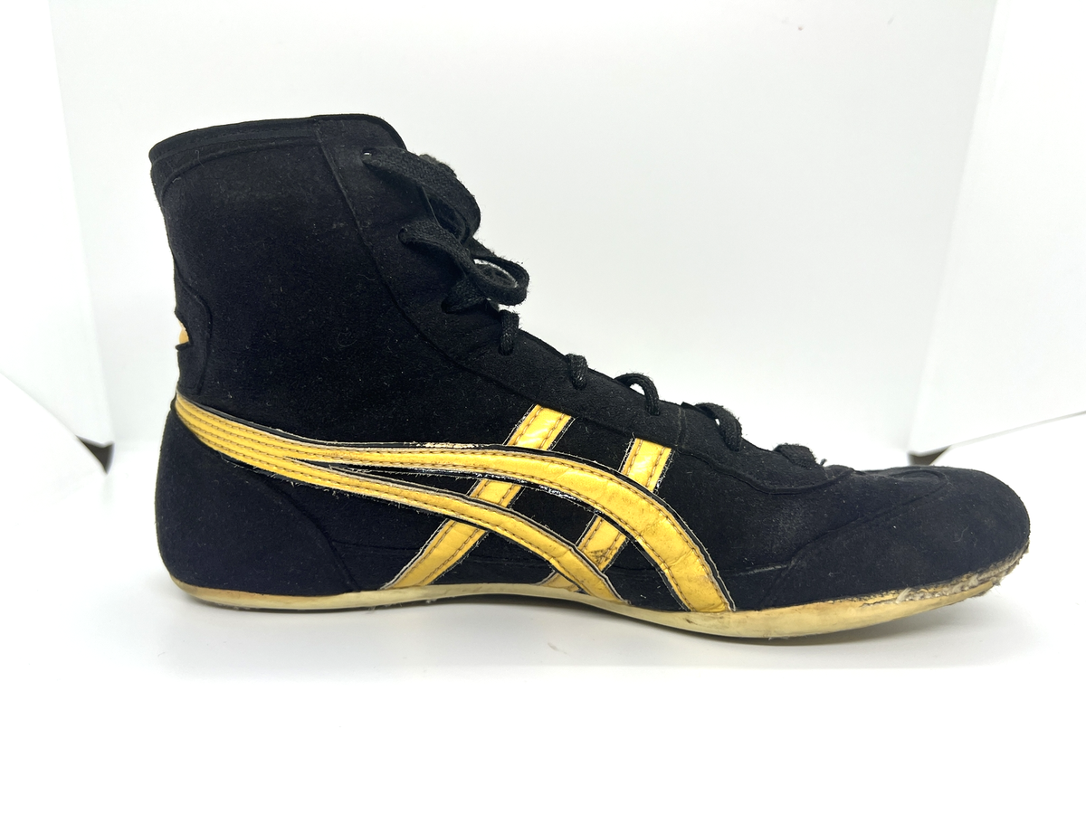 asics Og EX-EO TWR900 Old Model Wrestling Boxing Shoes Black Gold