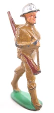 1930-40s Manoil M105 79 Lead Dimestore Toy Soldier WWI Marching Gun Slung Angle