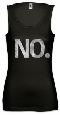 No. Damen Tank Top Outsider Fun Nerd Social Interaction Real Life Außenseiter
