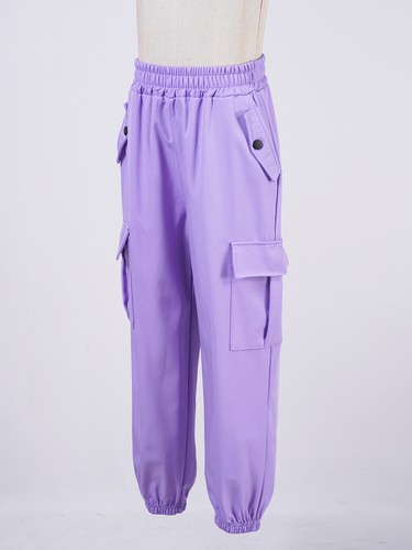 Mädchen Cargo Trainingshose Gummibund Hose Jugend Track Comfort Teens - Bild 36 von 59