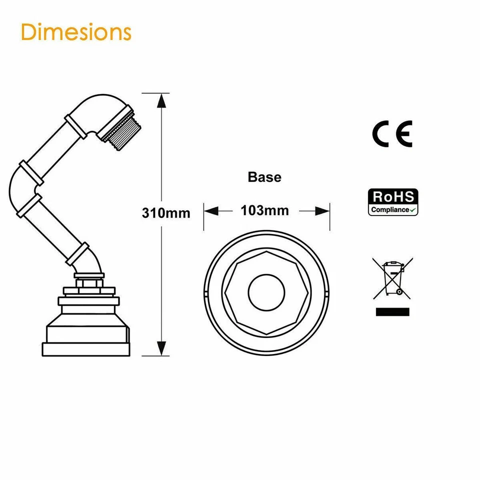 pipe table lamp