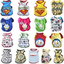 Puppy Dog Cat Shirt Tank Top Vest Sleeveless Clothes Apparel For SMALL Pet