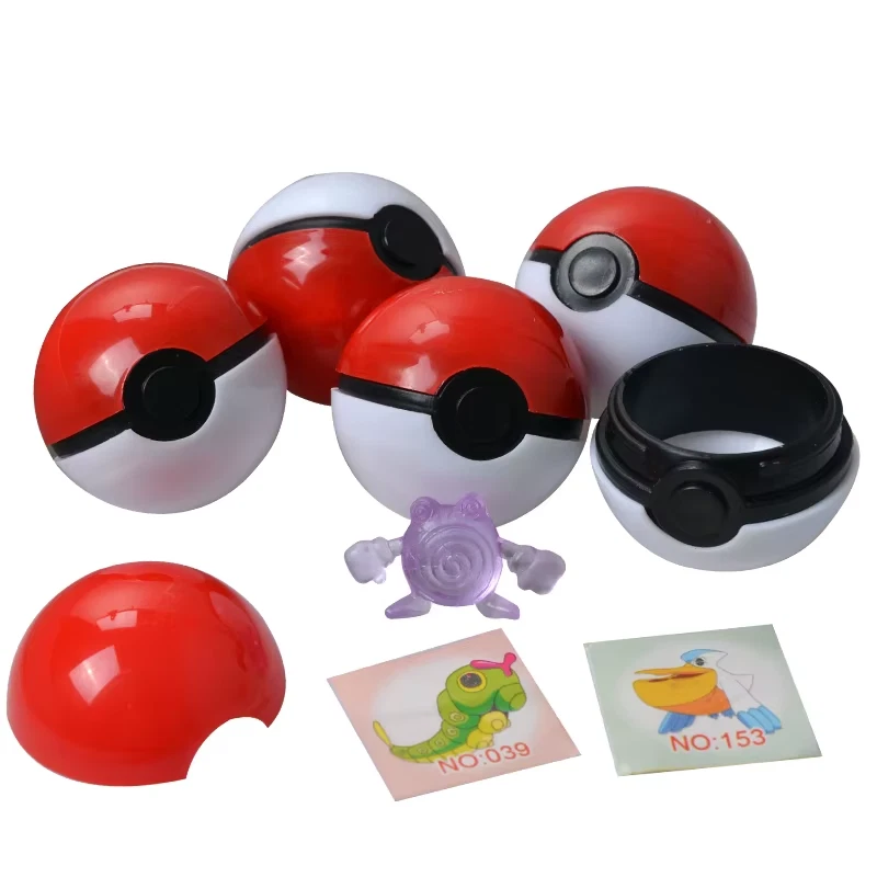 Pack de 10 figuras de acción Pokémon Pokeball de 1,5". ¡Ideal para Halloween/regalos/toppers! Foto 2 de 4