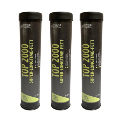 Autol Top 2000 Super Longtime Fett 3 x 400 gr Kartusche KP 2 K-30 DIN 51 825 T.3