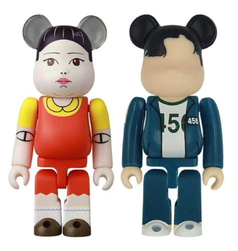 Bearbrick Series 44 - Squid Game Set of 2 (Secret 456) Netflix Medicom 100% - Afbeelding 1 van 5