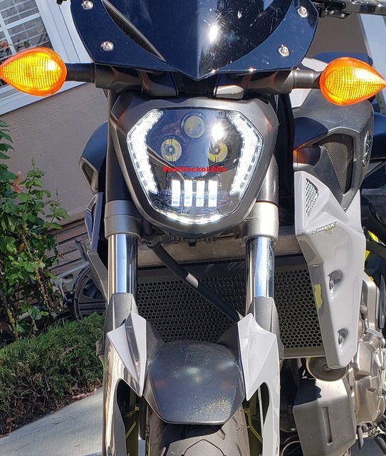 Yamaha FZ07 LED Projection Headlight Wicked Alien! Fast USA Shipping! eBay