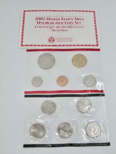 4 Uncirculated Mint Sets 1972 1991 2002 Coins Denver Philadelphia San Francisco - Picture 6 of 10