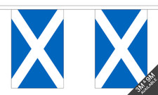 St Andrews Fabric BUNTING Flags 18m Scotland Scottish Football Party Decorations