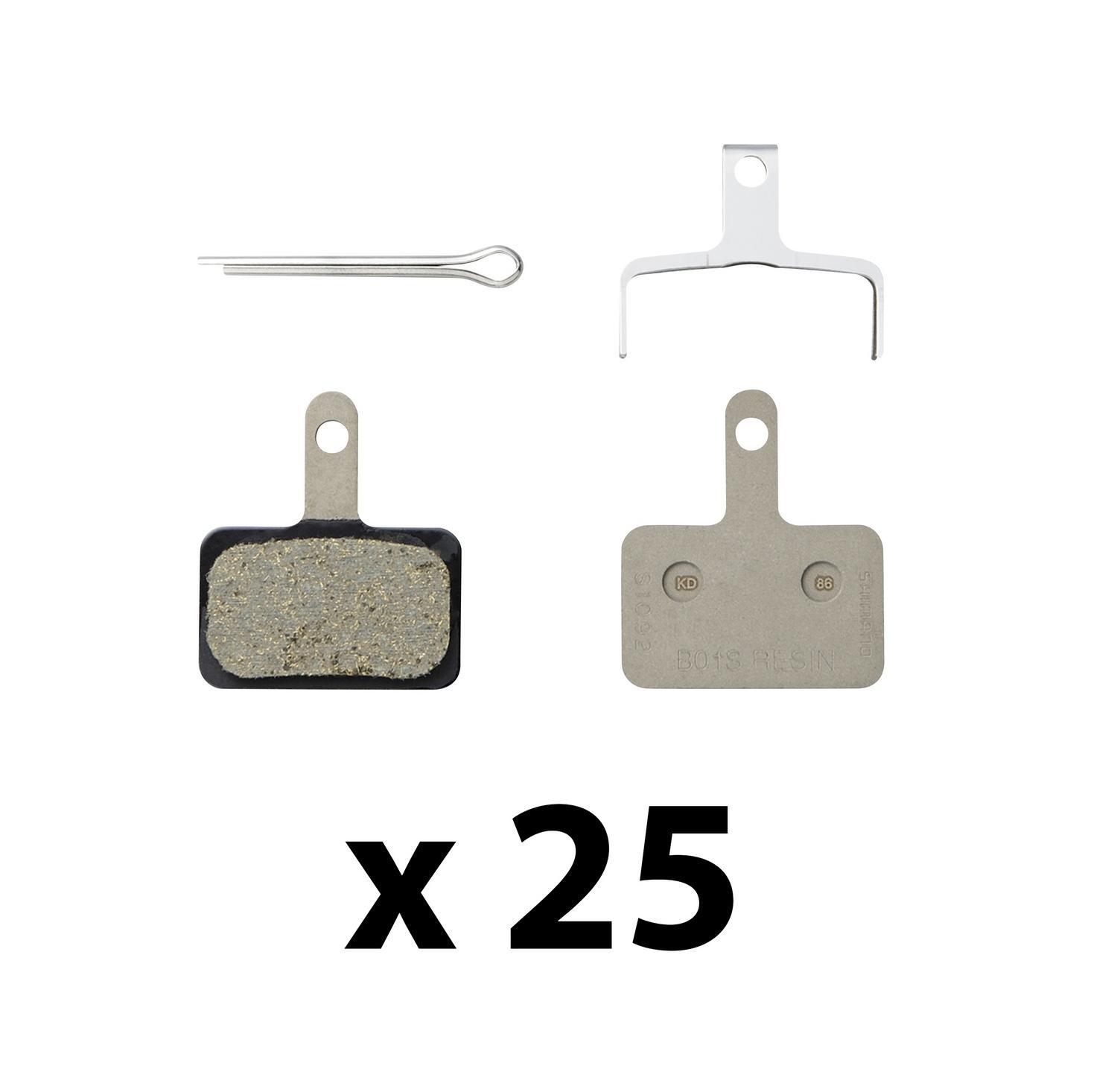 Plaquette frein VTT Shimano Deore M485 M575 silencieuse en résine souple
