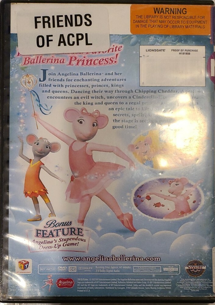 (未使用･未開封品)Angelina Ballerina [DVD] Angelina Ballerina: Love to Dance (AMAZING DVD IN PERFECT