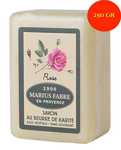 Savon à L’huile D’olive Et Rose Marius Fabre 250 G - 100% Naturel, France