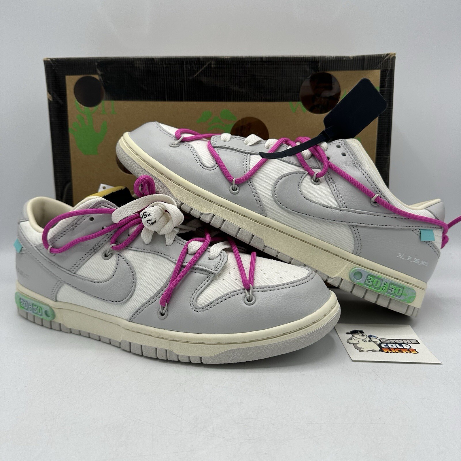 OFF WHITE X NIKE Nike Off White x Dunk Low 'Lotto 30 di 50' DM1602 122 Taglia 10 5