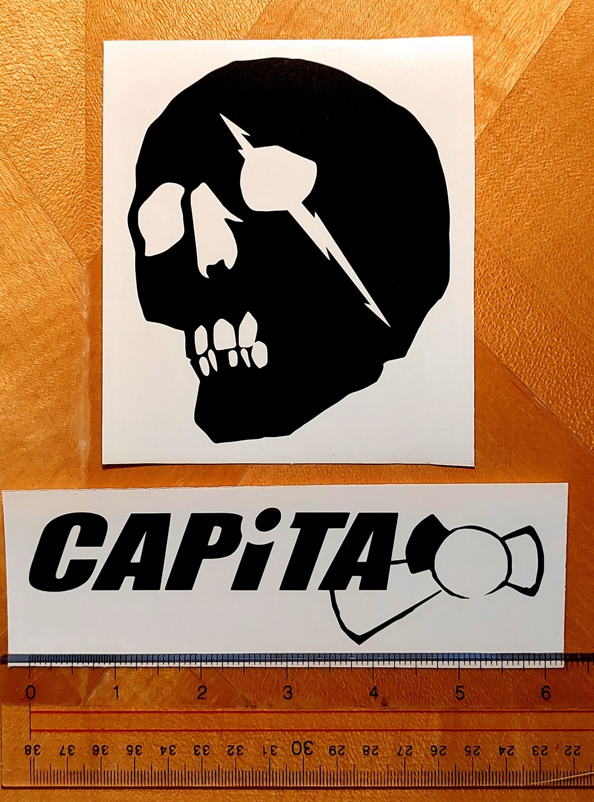 CAPiTA Vinyl Decals, 2-pack, CHOOSE COLOR, no background, snowboards, hoodies