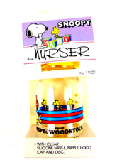 Vintage Danara Snoopy  Woodstock Baby 4oz Nurser