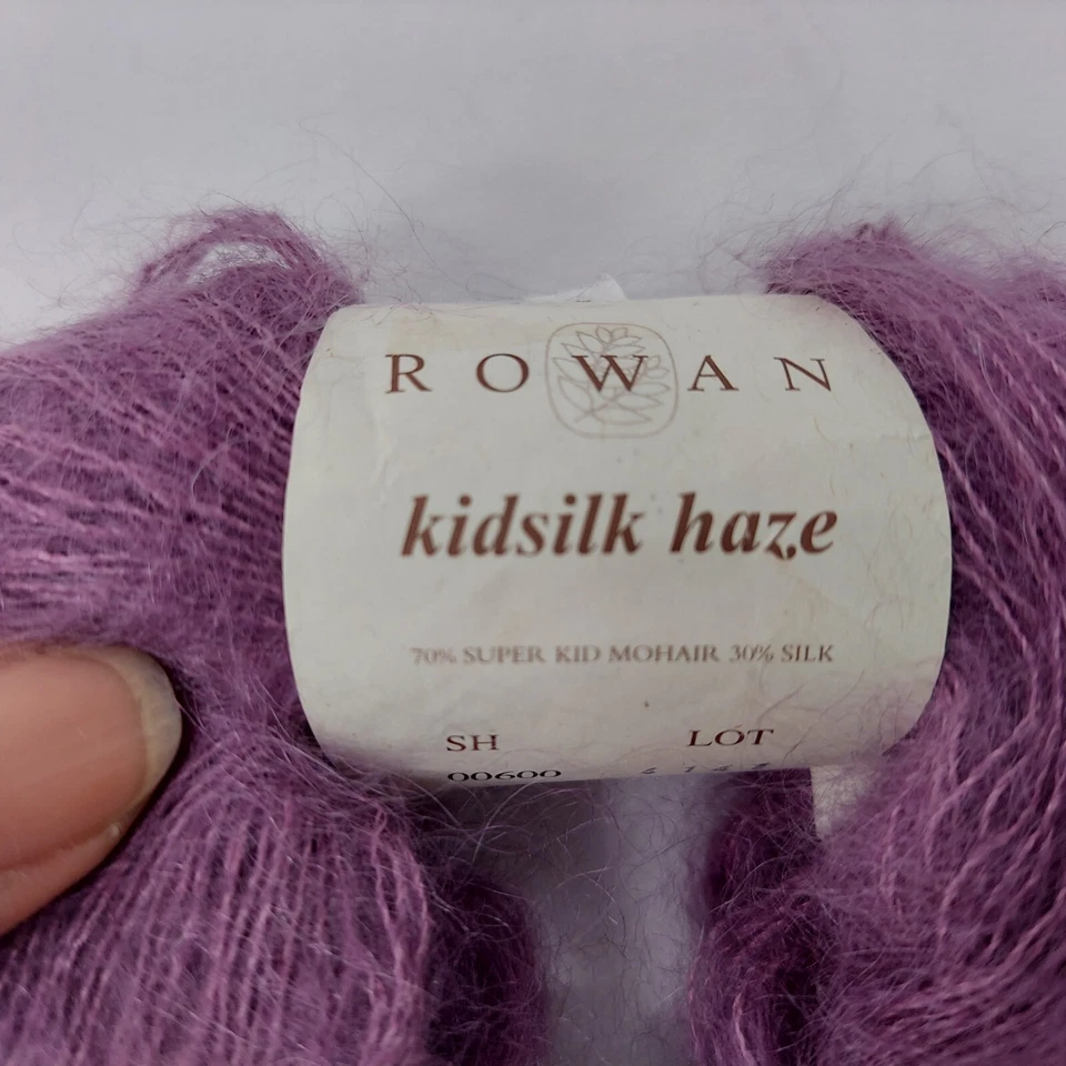 Rowan Kidsilk Haze Mohair Mezcla Seda Lavanda 1 Bola/229 yardas Italia Foto 2 de 4