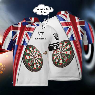 Darts Personalized Name 3D Polo Shirt, Men's Dart team player polo shirt_3154