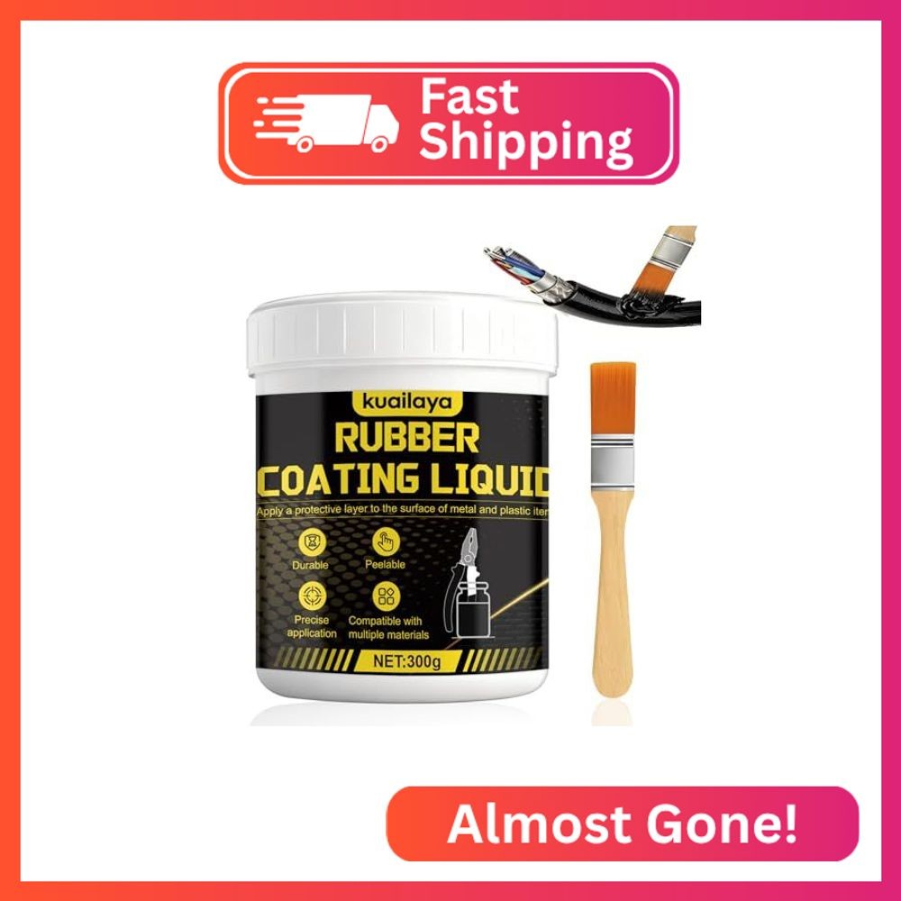kuailaya Rubber Dip for Tools, Tool Dip Rubber Coating Black 300g