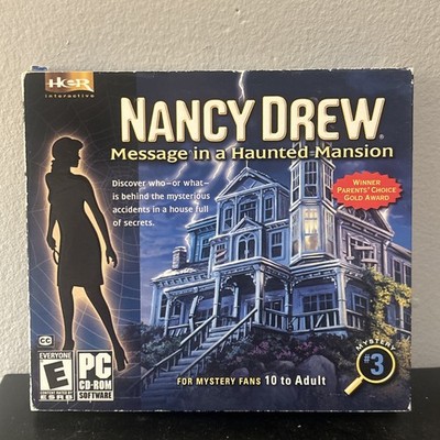 Nancy Drew #3 PC Video Game, Message in a Haunted Mansion New