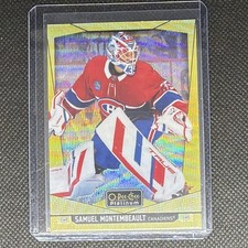 O-Pee-Chee Platinum 2024-25 Neon Yellow Surge Montembeault #96 NHL Canadiens