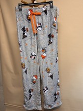 Women s Snoopy Peanuts Fleece Lounge Pajama Pants Halloween Print Size Medium