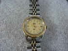 VINTAGE TIMEX INDIGLO QUARTZ WATCH WOMENS DATE TWO-TONE NEW BATTERY