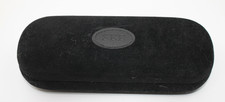 See Eyeglasses Sunglasses Hard Case Black Velvet Felt Lined Storage Portable