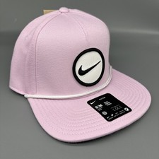 Nike Pro Structured Pink Snapback Adjustable Dri Fit Golf Hat Cap New Size S/M