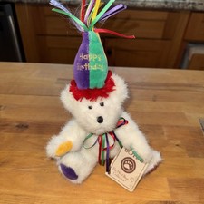 Boyds Bears Plush Happy Birthday, The Head Bean Collection.
