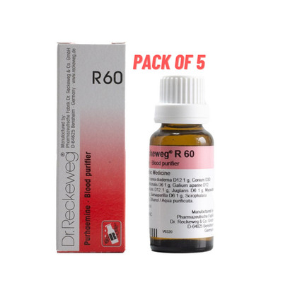 Dr Reckeweg R60 Drop Pack of 5 Pieces