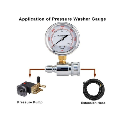 #ad Pressure Washer Gauge With 3 8 Inch Quick Connect Socket And Plug 6000 PSI ? $27.63