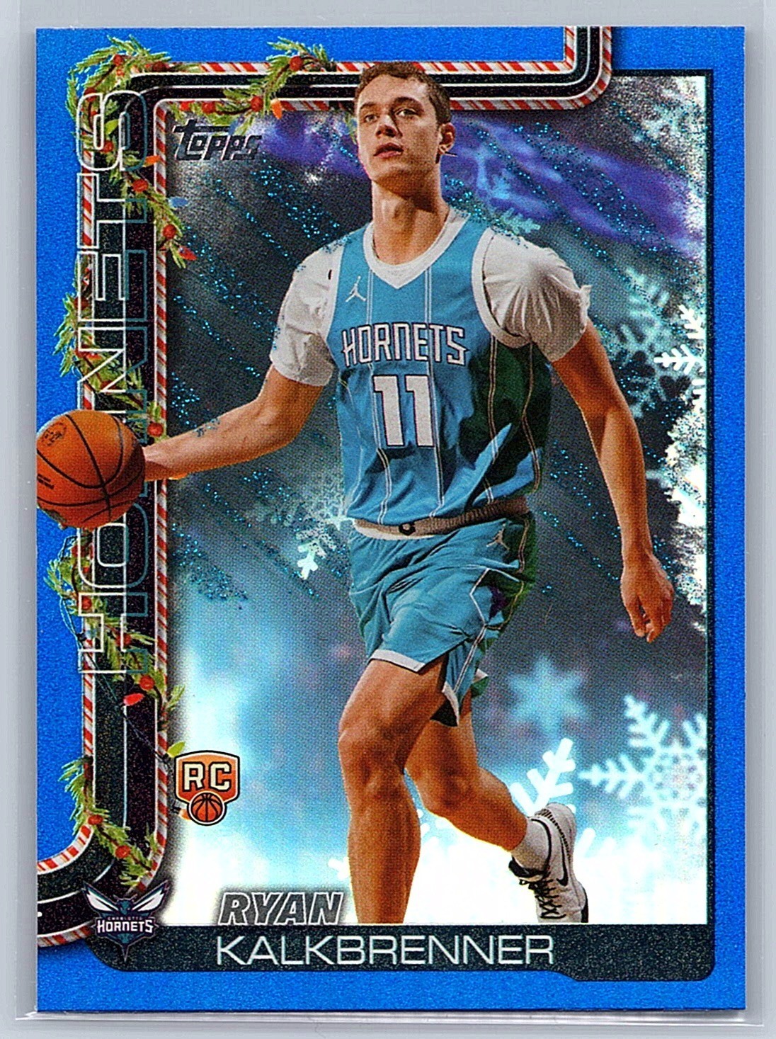 RYAN KALKBRENNER (RC) - 2025-26 Topps Holiday #H194 - Blue Metallic Glitter