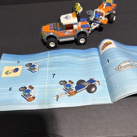 2008 LEGO CITY 7737 Coast Guard 4WD and Jet Scooter Built Set Retired