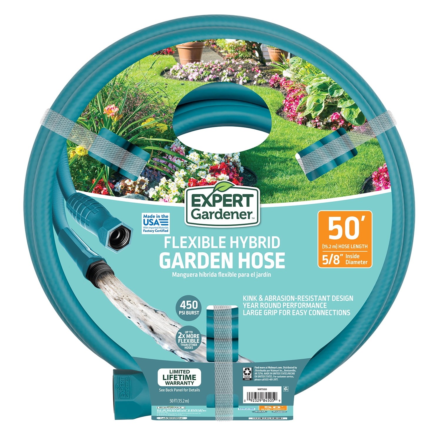 Expert Gardener Heavy Duty Hybrid Polymer Garden Hose 58 in Diameter 100 ft 11290₽