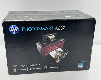 HP Photosmart A637 Compact Photo Printer Q8638A NEW Sealed