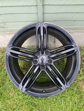 Genuine Audi 19” S Line Peeler Segment Alloy Wheel 8T0601025T Black #500