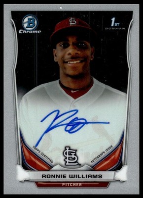 2015 Bowman Chrome 1st #BCA-RW Ronnie Williams Auto