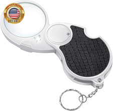Magnifying Glass with Light, Lighted Magnifying Glass, Handheld Pocket Magnifier