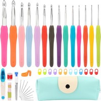 HäKelnadel Set 14 StüCk 2Mm-10Mm Mit ZubehöR FüR AnfäNger HäKelset