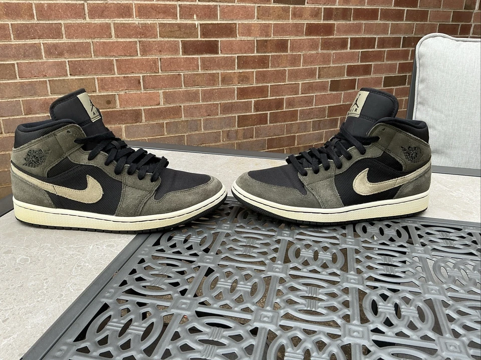 Size 10 - Air Jordan 1 Mid Olive Women’s - Image 2 of 4