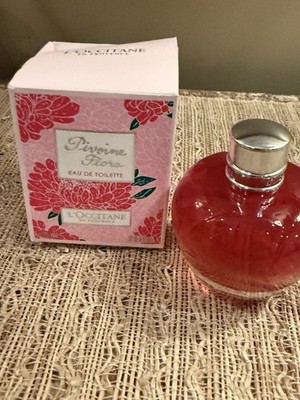 L'OCCITANE PIVOINE FLORA EAU DE TOILETTE SPRAY 2.5oz/75ML Women In Box Rare CC