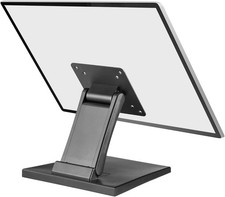 Adjustable LCD TV Stand Folding Metal Monitor Desk Stand W/ VESA Hole