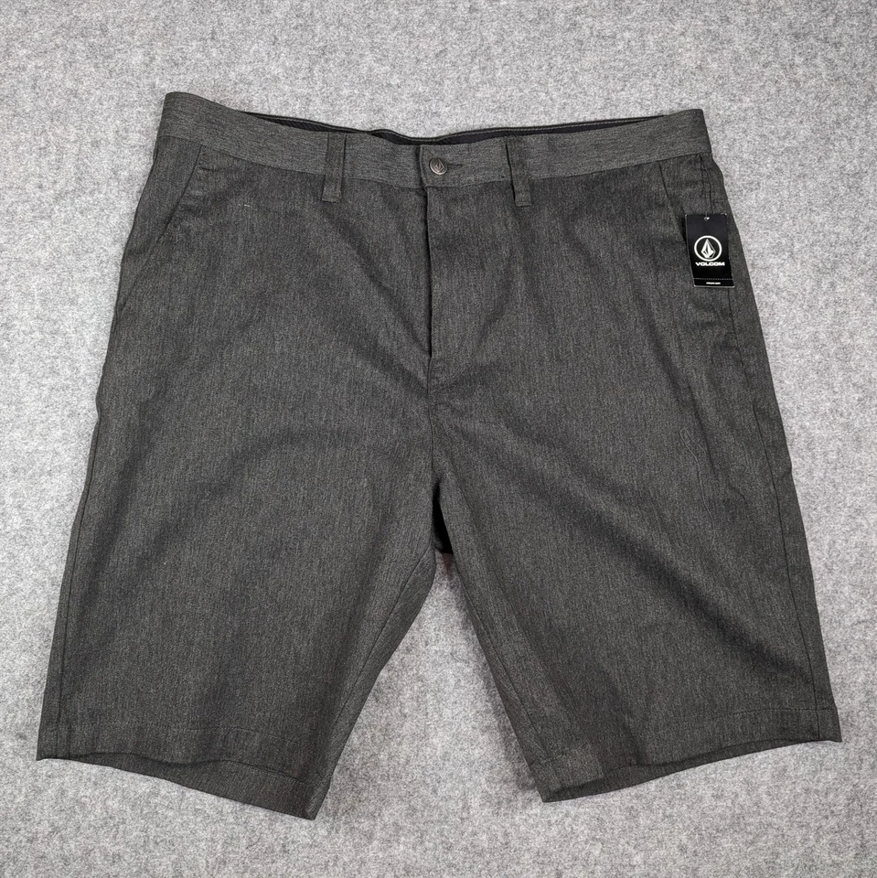 Volcom Monty Stretch Chino Shorts Men’s 40 Charcoal Gray A09117V3 11" Skate Surf - Image 2 of 4