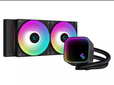 DeepCool LS520 SE 2x120mm ARGB Liquid CPU Cooler - Black. H2+R7