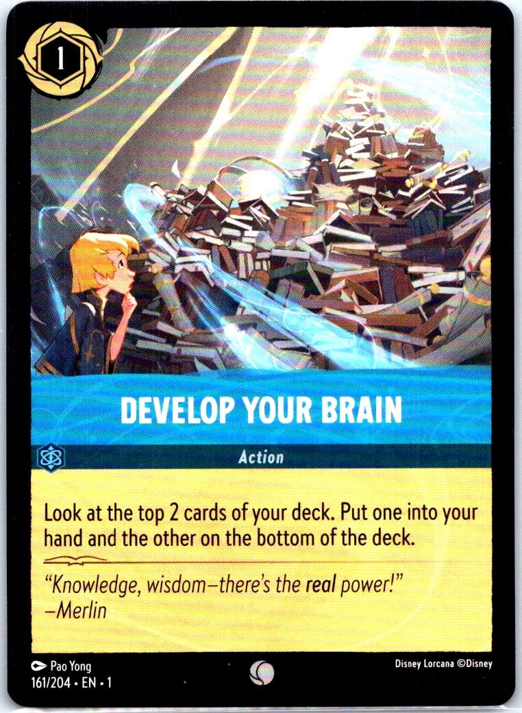 The First Chapter #161/204 Develop Your Brain Disney Lorcana