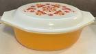 Vintage PYREX 043 Friendship Casserole Dish, 1 1/2 Qt   With Lid FREE SHIPPING