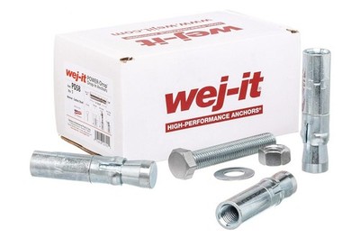 Wej-It PD58 Internally Threaded Drop-In Anchor, Carbon Steel, Zinc