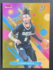 Stephon Castle 2025-26 Topps Finest Common Gold Refractor Base /50 #100