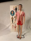 Vintage Ken Doll In Original Outfit W/Box #750 Brown Painted Hair 1960s Mattel
